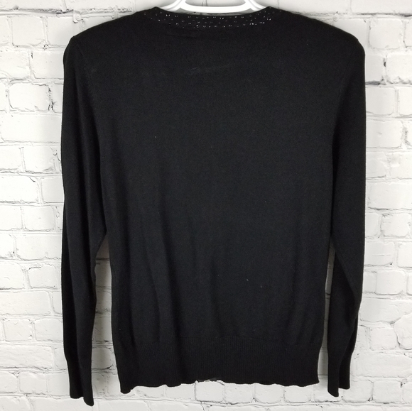 BETA'S CHOICE | lattice satiny panel zip cardigan - Picture 4 of 6